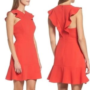Chelsea28 Cross Front Ruffle Dress - Size M